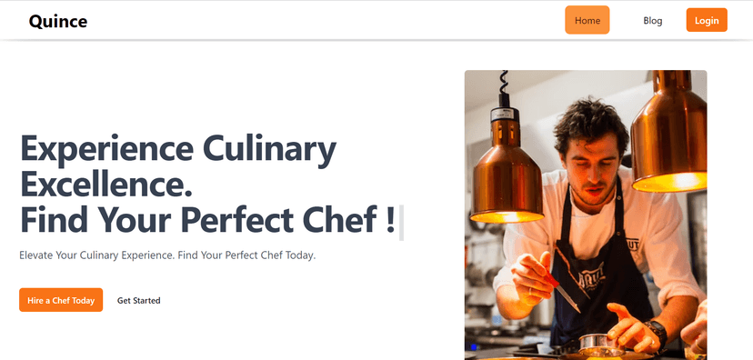 Quince - Chef Hunting Website